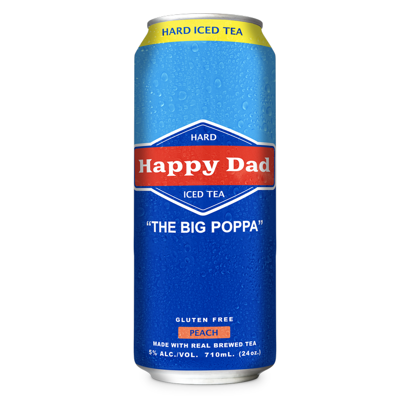 Happy Dad Hard Tea Peach Single 24oz Can 5% ABV