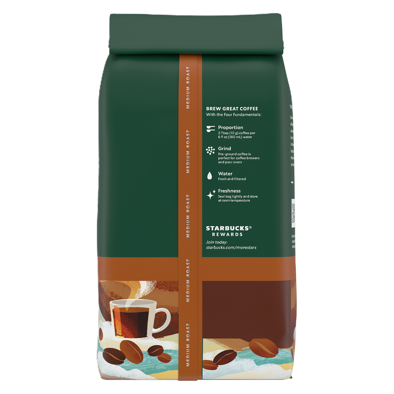 Starbucks Breakfast Blend Ground Coffee 12oz Bag