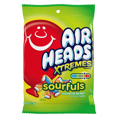 Airheads Xtremes Sourfuls Rainbow Berry Bites, 6oz