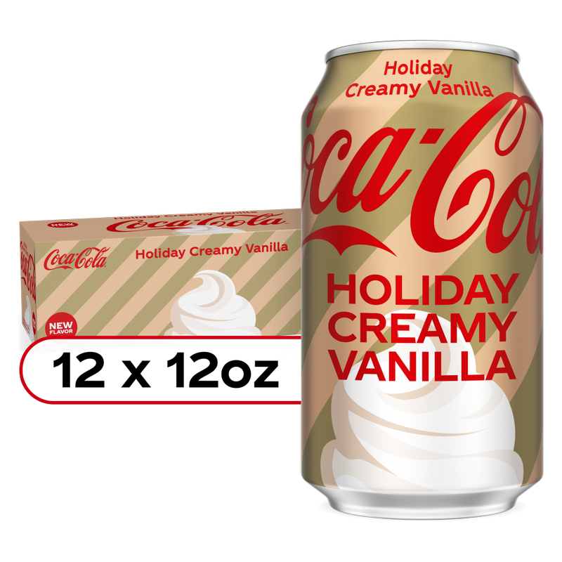 Coca-Cola Holiday Creamy Vanilla 12pk 12oz Can