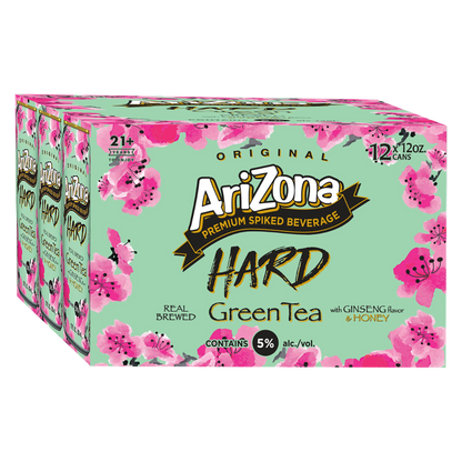 Arizona Hard Green Tea 12pk 12oz Cans
