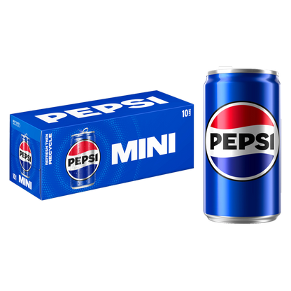 Pepsi 10pk 7.5oz Mini Can