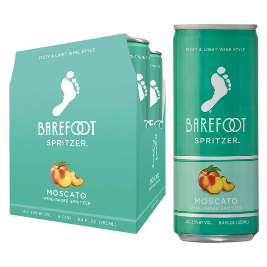 Barefoot Refresh Moscato Spritzer 4pk 250ml Can