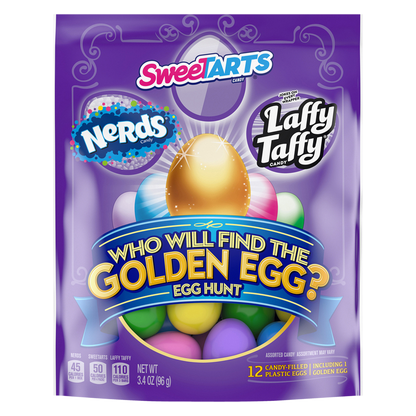 Wonka Golden Egg Hunt Plastic Candy-Filled Eggs 12ct