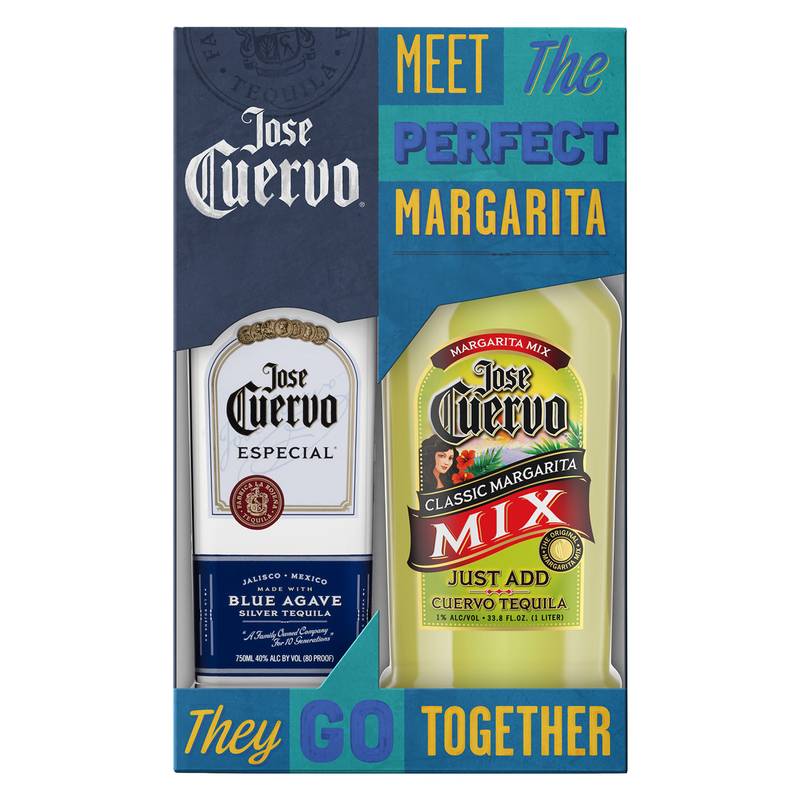 Jose Cuervo Especial Silver with Margarita Mix Tequila Blanco 750ml (80 Proof)