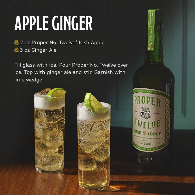 Proper No. Twelve Irish Apple Flavored Whiskey 750ml (70 Proof)