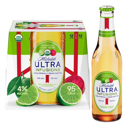 Michelob Ultra Infusions Lime & Prickly Pear Cactus 12pk 12oz Btl
