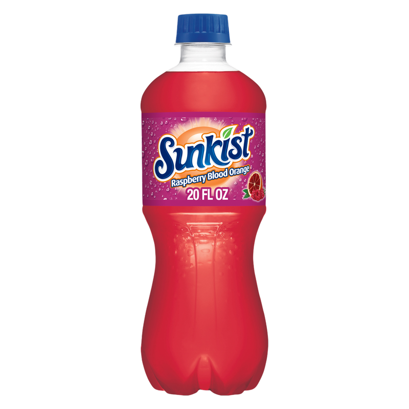 Sunkist Raspberry Blood Orange Soda 20oz Btl