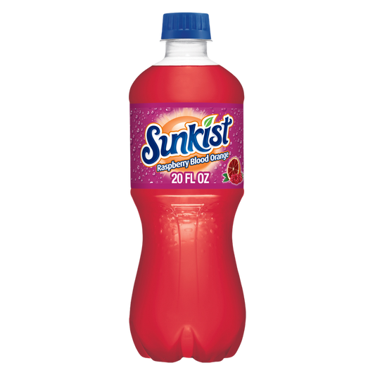 Sunkist Raspberry Blood Orange Soda 20oz Btl