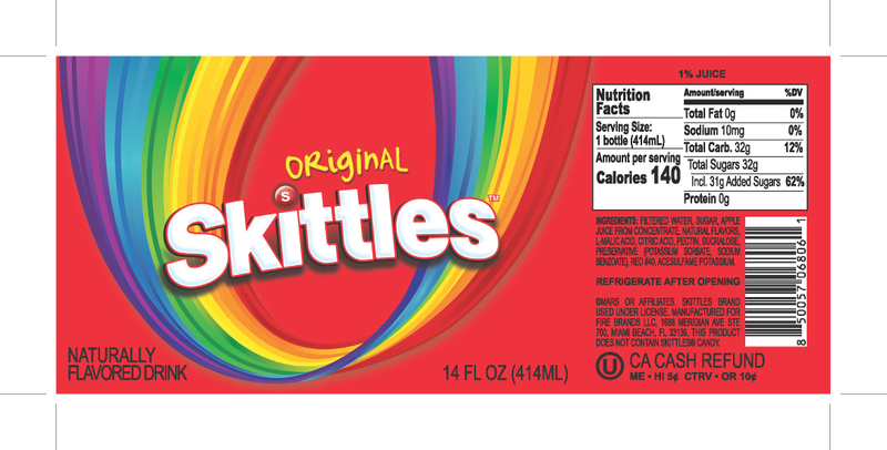 Skittles Original Drink 14oz Btl