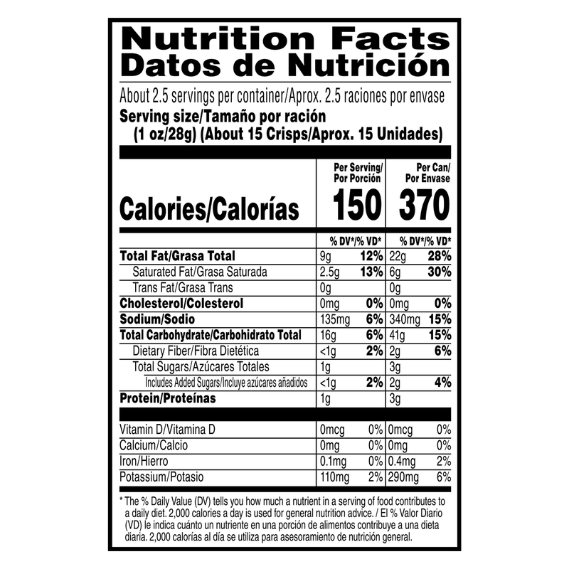 Pringles Barbecue Large Grab & Go 2.5oz