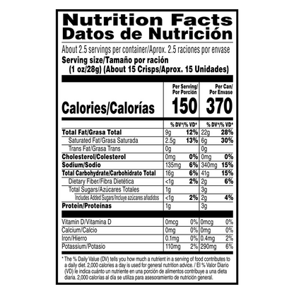 Pringles Barbecue Large Grab & Go 2.5oz