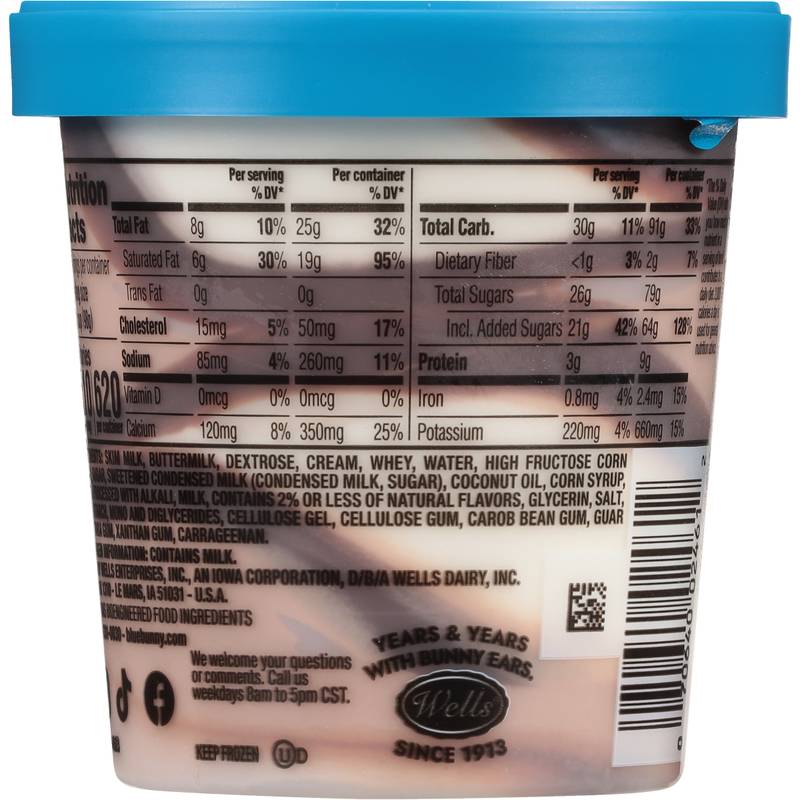 Blue Bunny Soft Chocolate Vanilla Frozen Dessert, 16 fl oz Pint