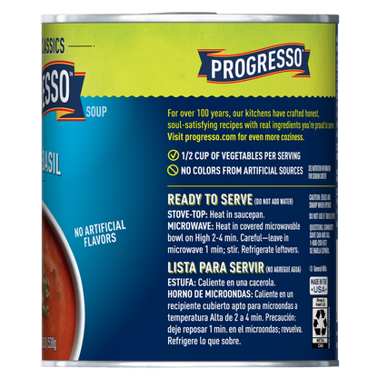 Progresso Vegetable Classics Tomato Basil Soup 19oz