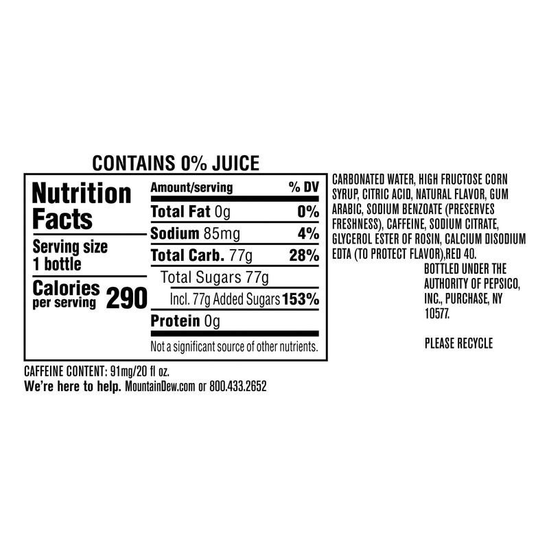 Mountain Dew Spark 20oz Btl