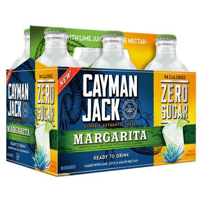 Cayman Jack Margarita Zero Sugar 6pk 11.2oz Btl 4.8% ABV