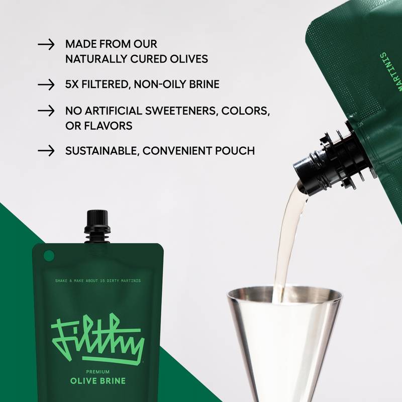 Filthy Olive Brine Pouch 8oz Pouch