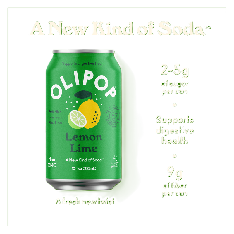 Olipop Lemon Lime 12oz Can