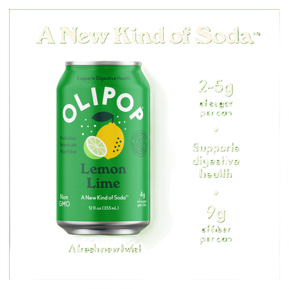 Olipop Lemon Lime 12oz Can