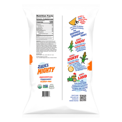 Zack's Mighty Organic Nacho Tortilla Chips 9oz