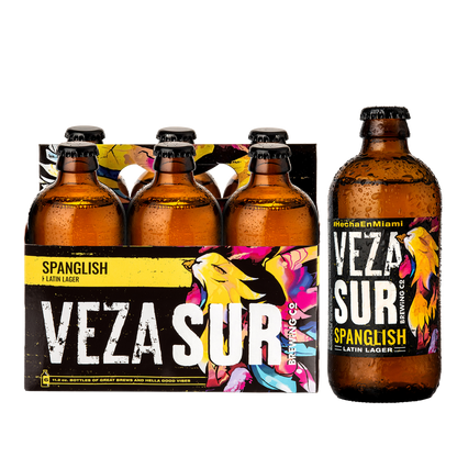 Veza Sur Brewing Spanglish Lager 6pk 12oz Btl 4.2% ABV