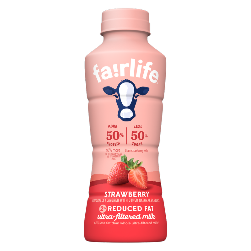 Fairlife 2% Reduced Fat Ultra-filtered Strawberry Milk 14oz Btl