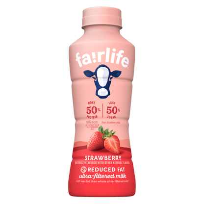 Fairlife 2% Reduced Fat Ultra-filtered Strawberry Milk 14oz Btl