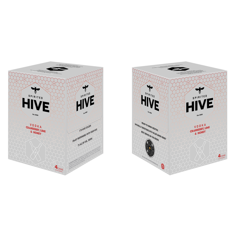 Spirited Hive Vodka Cranberry 4pk 12oz (14 Proof)