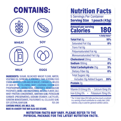 Entenmann's Little Bites Blueberry Mini Muffins, 5 packs, 7.5 oz