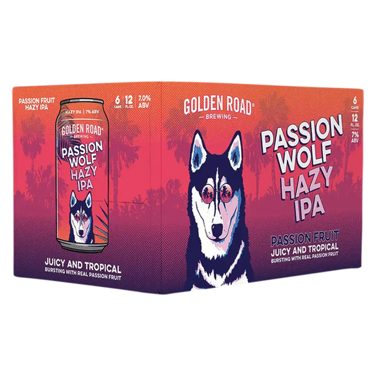 Golden Road Brewing Passionwolf Hazy IPA 6pk 12oz Can 7.0% ABV