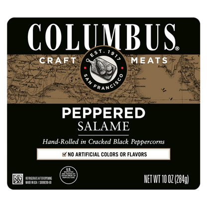 Columbus Peppered Salame Deli Meat - 10oz