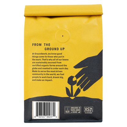 Groundwork Organic Black Gold Whole Bean Coffee 12oz Bag