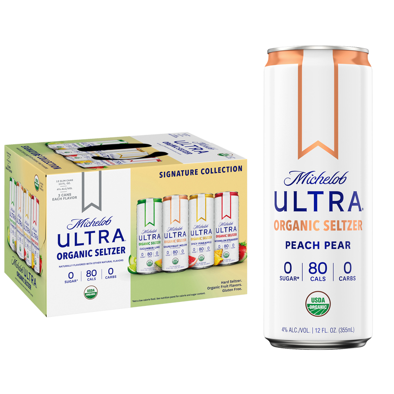 Michelob ULTRA Organic Hard Seltzer Variety Pack 12pk 12oz Slim Cans 4% ABV