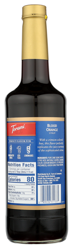Torani Blood Orange 750mL Btl