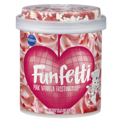 Pillsbury Funfetti Valentine Vanilla Frosting, 15.6oz.