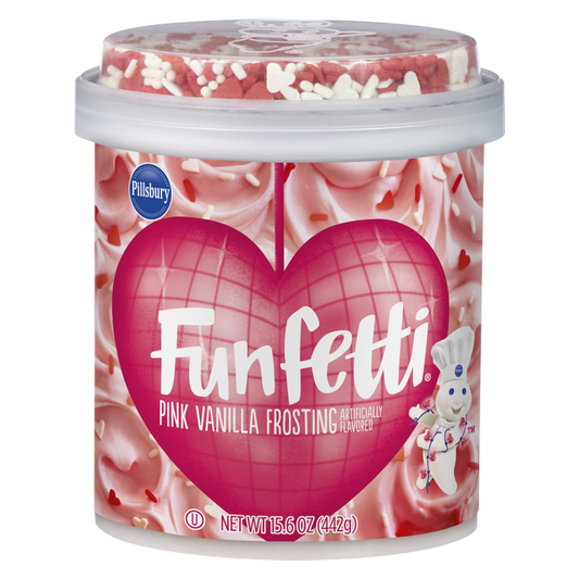 Pillsbury Funfetti Valentine Vanilla Frosting, 15.6oz.