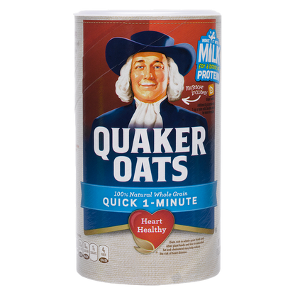 Quaker Oats Quick One Minute 100% Whole Grain Oats 18oz