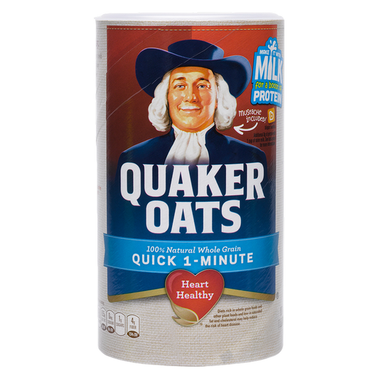 Quaker Oats Quick One Minute 100% Whole Grain Oats 18oz