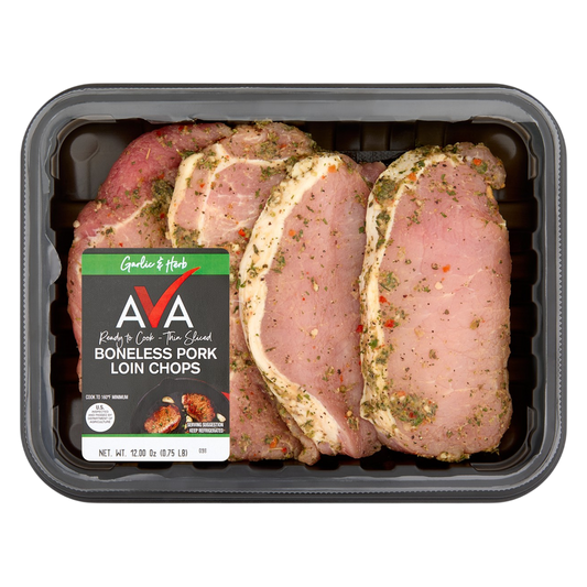 Garlic Herb Pork Loin Chops - 12oz