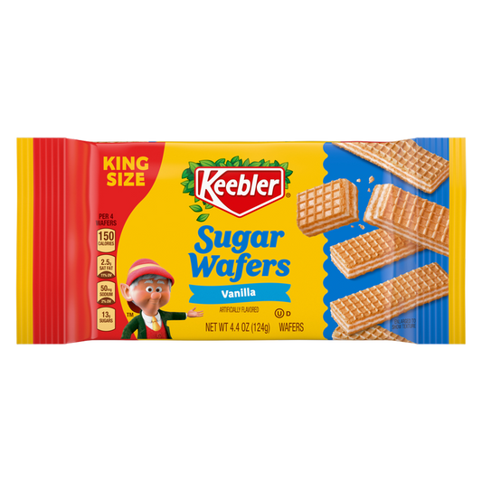 Keebler Vanilla Sugar Wafers, King Size,  4.4 oz