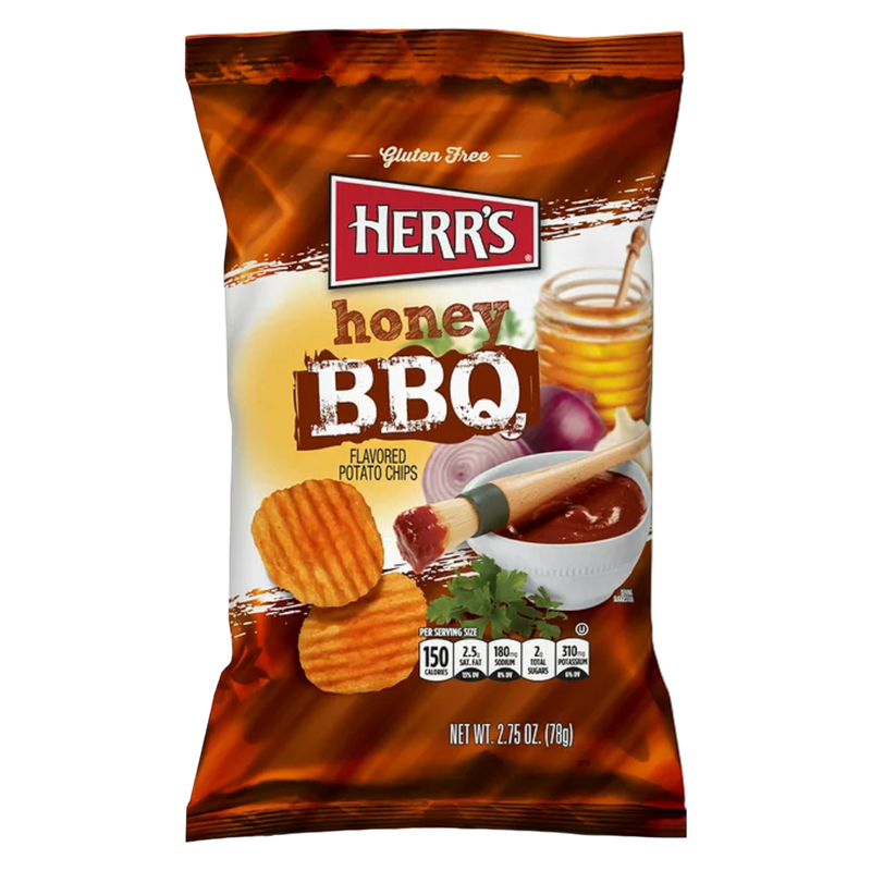 Herr's Honey BBQ Ripple Chip 2.75oz