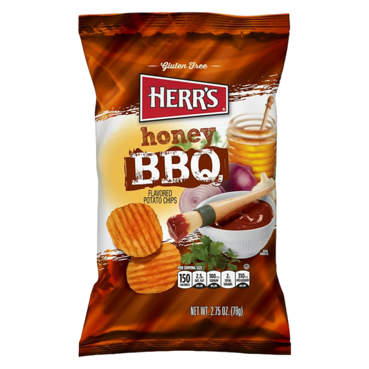 Herr's Honey BBQ Ripple Chip 2.75oz