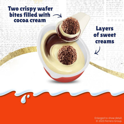 KINDER JOY Egg, Sweet Cream and Chocolatey Wafers Bits, DC Funko Pop Batman, Superman, and more / Harry Potter Funko Pop (Toys May Vary)