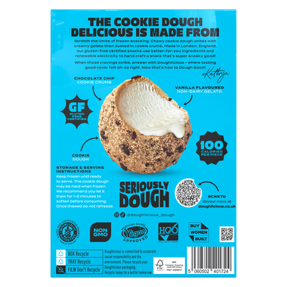 Doughlicious Chocolate Chip Cookie Dough & Gelato Bites 6 ct