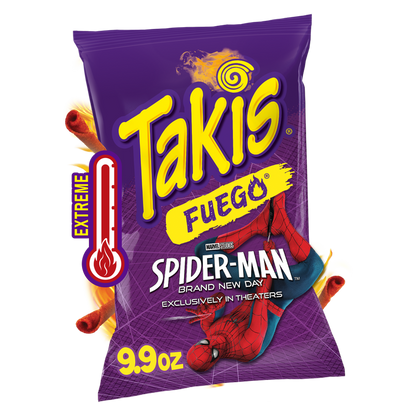 Takis Fuego Spicy Rolled Tortilla Chips, 9.9oz