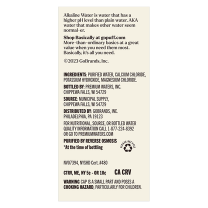 Basically 700mL Alkaline Water (Pack of 5)