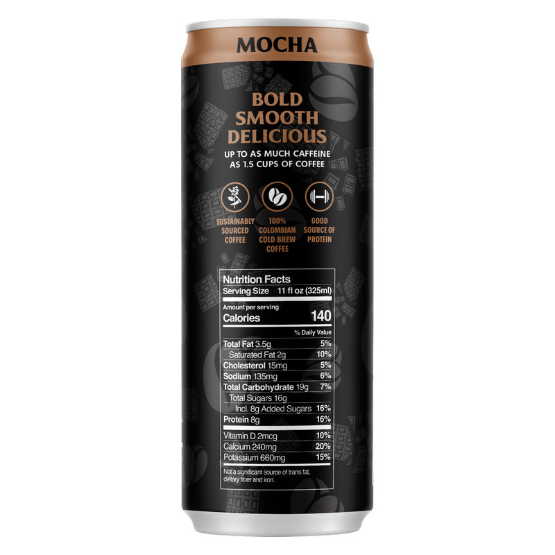 Death Wish Coffee Fair Trade Mocha Latte 11oz Can