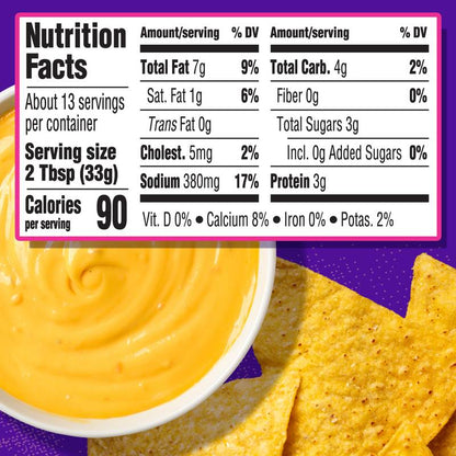 Taco Bell Mild Salsa Con Queso Cheese Dip, 15oz.