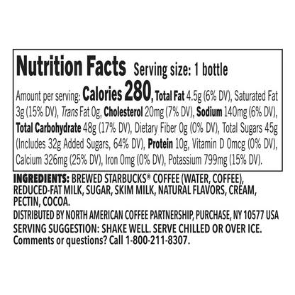 Starbucks Frapp Passport Chocolate Churro 13.7oz Btl