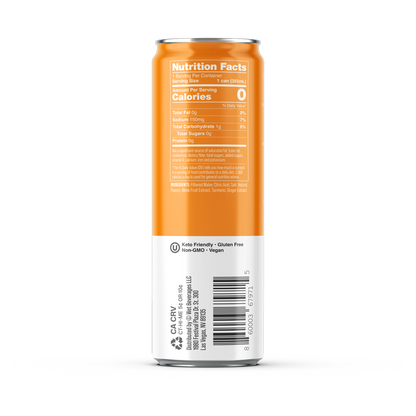 Wet Hydration Orange Mango Water 12oz Can